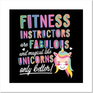 Fitness Instructors are like Unicorns Gift Idea Posters and Art